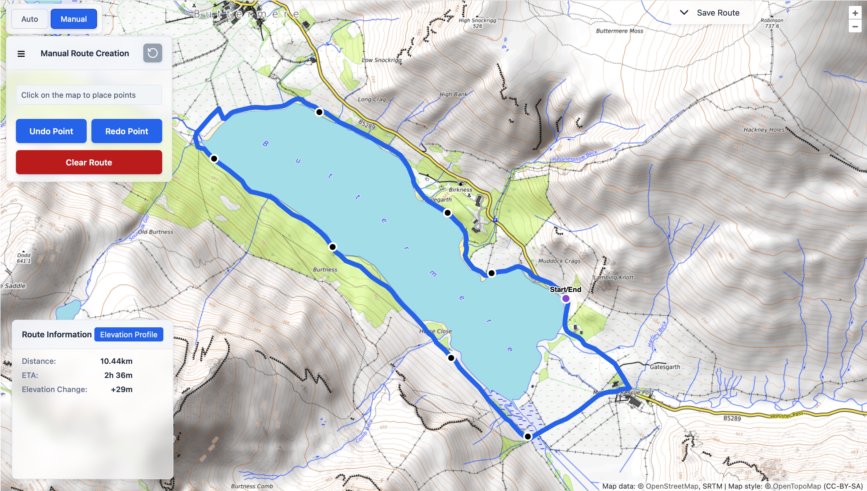 Circular Route Example